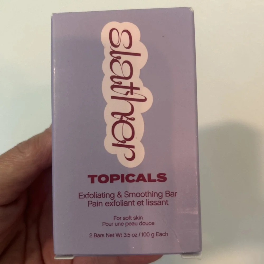 Topicals Slather Bar ( 2 Bars) NIB Full Size Exfoliating/Smoothing.